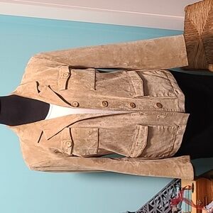 Suede blazer style jacket
